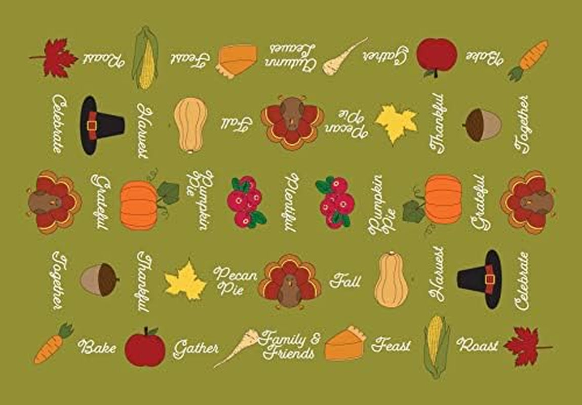 Thanksgiving Tablecloth (59" X 86", Thanksgiving)
