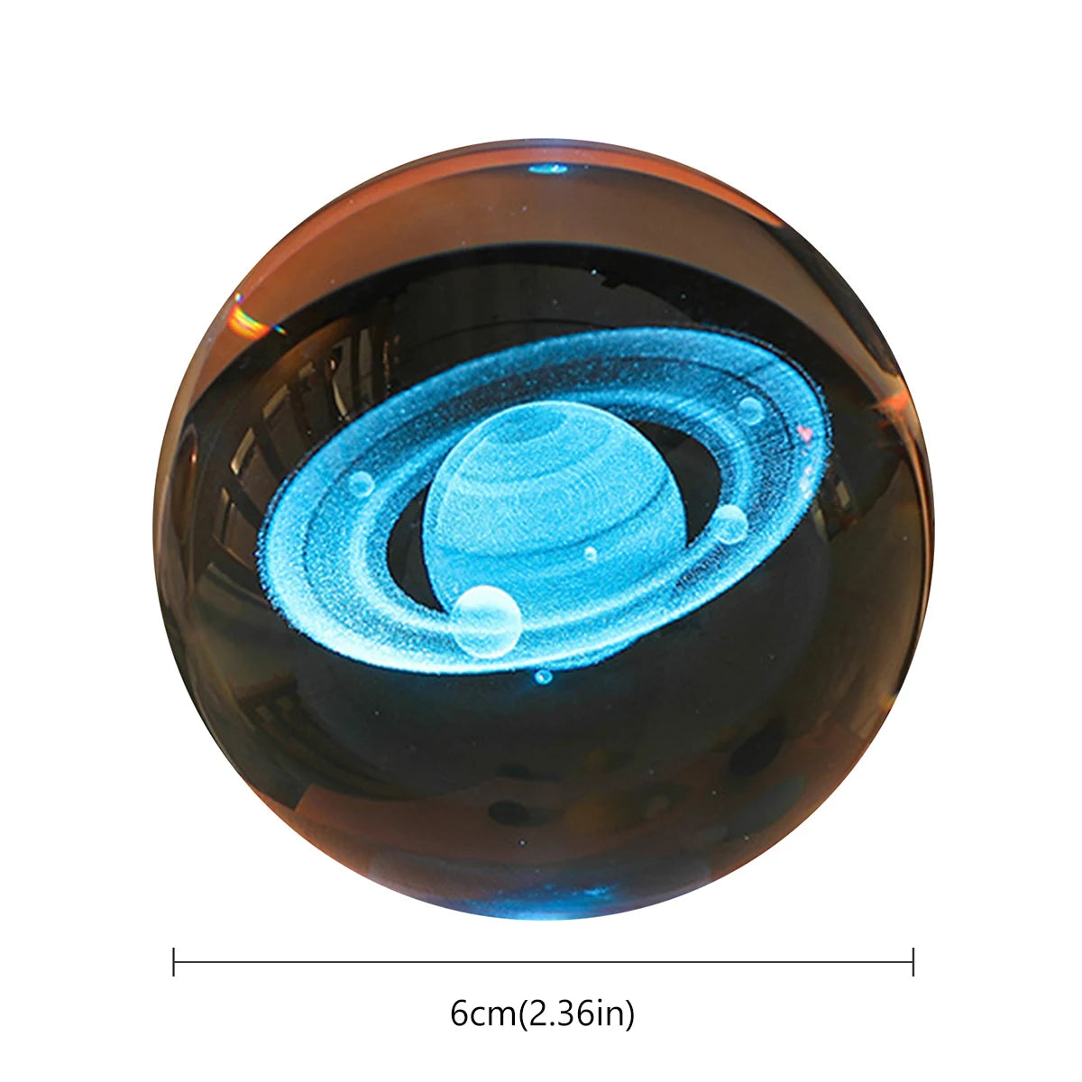 Glowing Planetary Galaxy Crystal Ball Night Light - Perfect Creative Decor Gift for Home and Bedroom